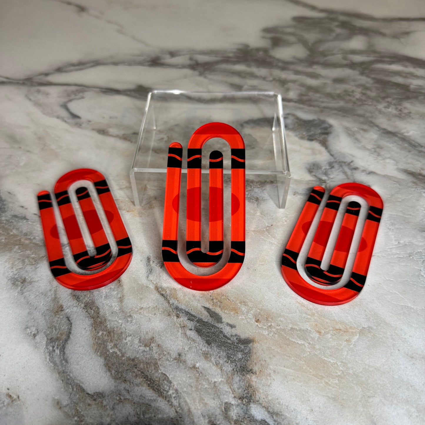 Jumbo Paperclip - Red Crayon - PREORDER