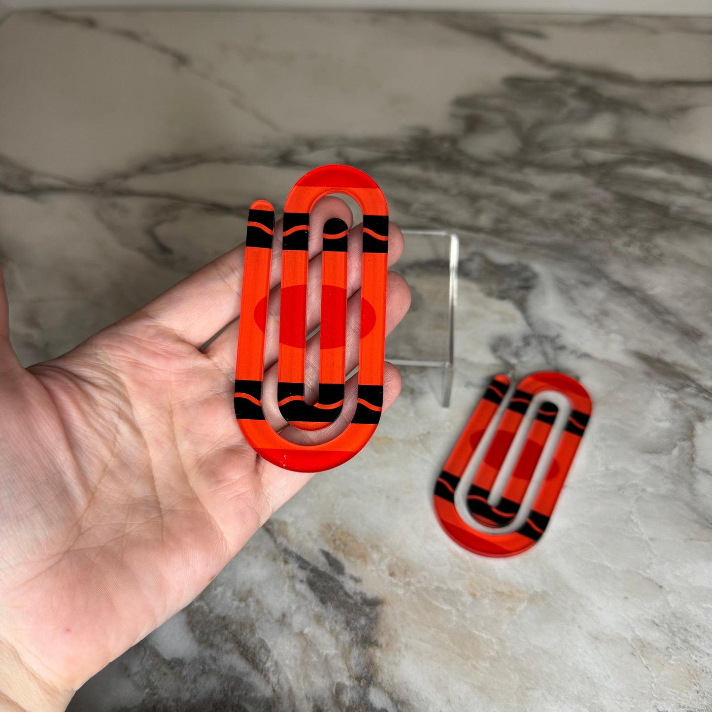Jumbo Paperclip - Red Crayon - PREORDER