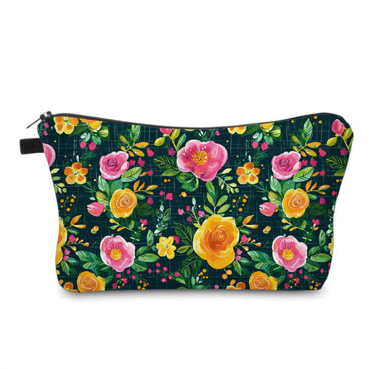 Pouch - Floral Yellow Pink