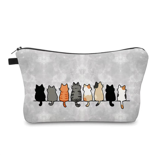 Pouch - Cat Back in a Row