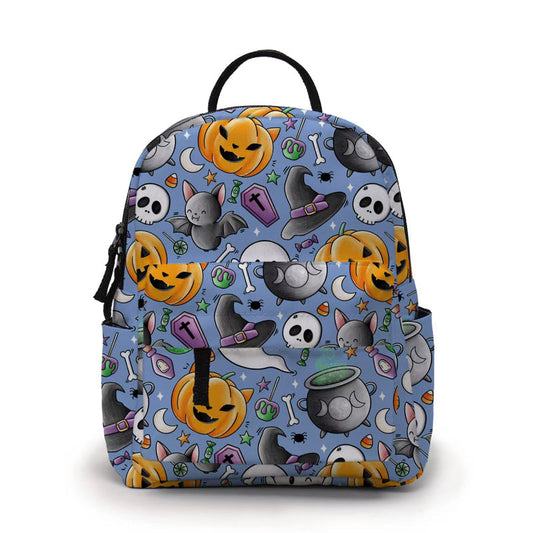 Mini Backpack - Halloween Fall - Blue Friends