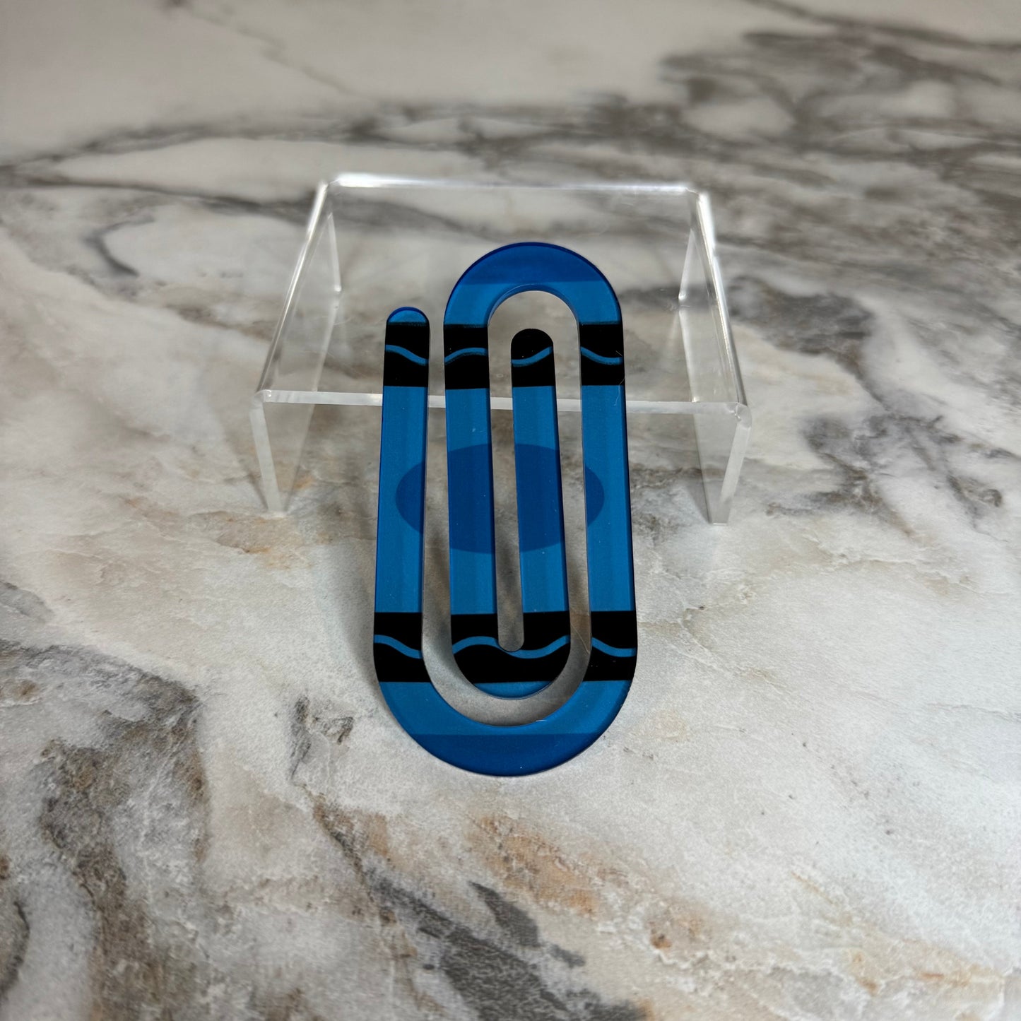 Jumbo Paperclip - Blue Crayon - PREORDER