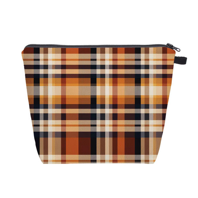 Pouch XL - Plaid Fall, Darker