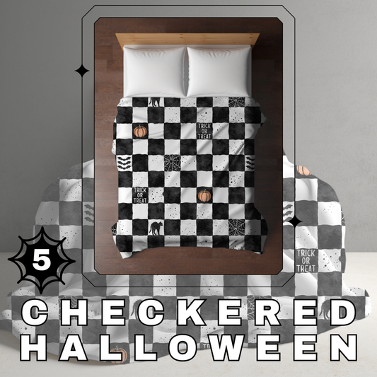 Blanket Halloween #5 - Checkered Halloween