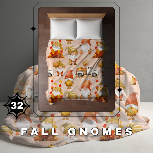 Blanket Halloween #32 - Fall Gnomes
