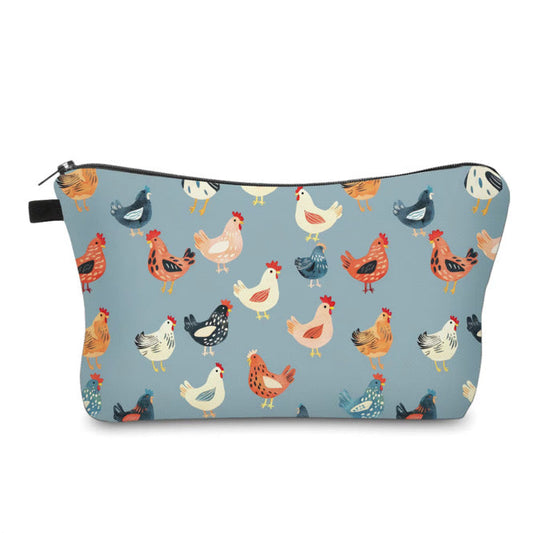 Pouch - Chicken on Blue