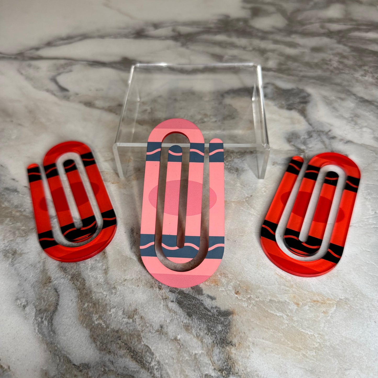 Jumbo Paperclip - Red Crayon - PREORDER
