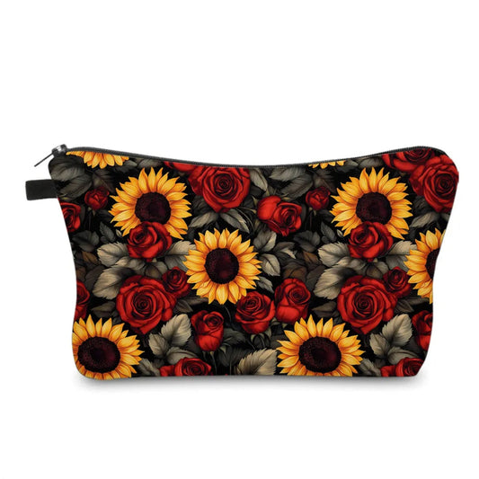Pouch - Floral Roses Sunflowers
