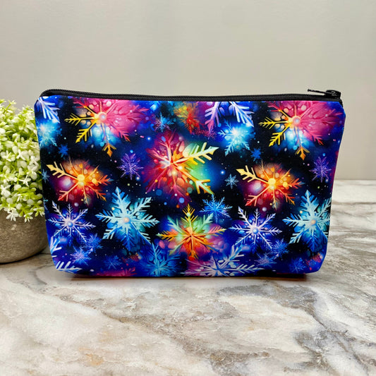 Pouch - Christmas Bright Rainbow Snowflake - PREORDER