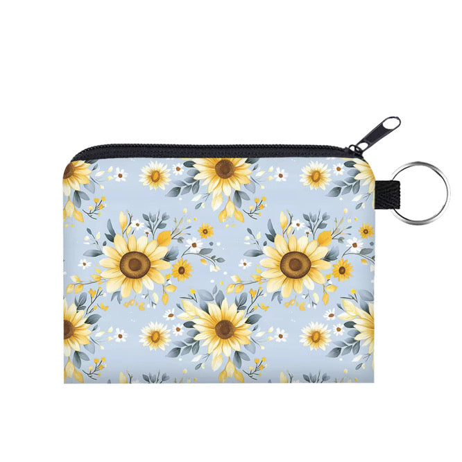 Mini Pouch - Sunflower Light Blue