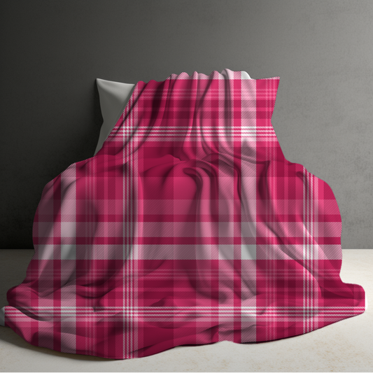 Blanket - Valentine’s Day - Pink Plaid - PREORDER