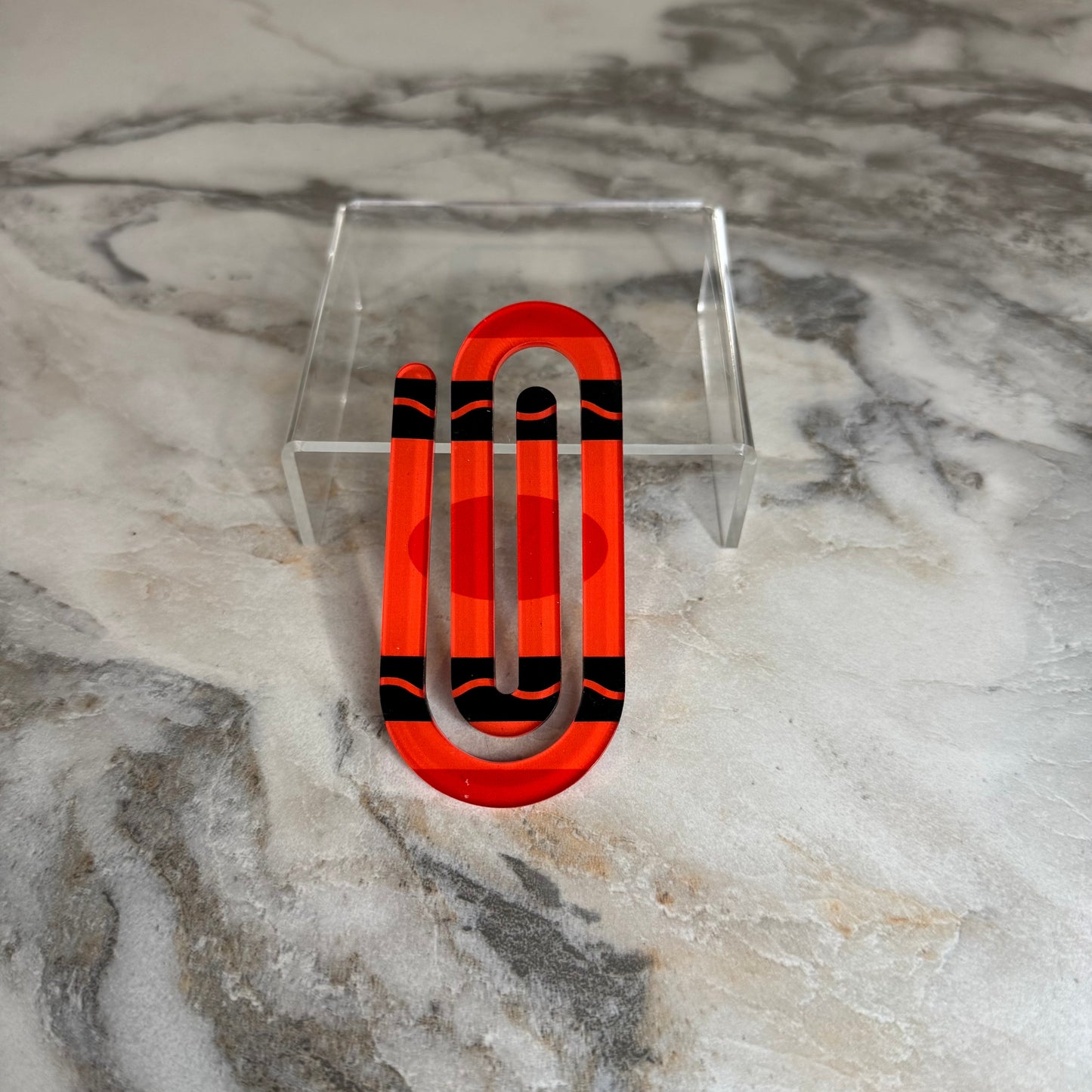 Jumbo Paperclip - Red Crayon - PREORDER