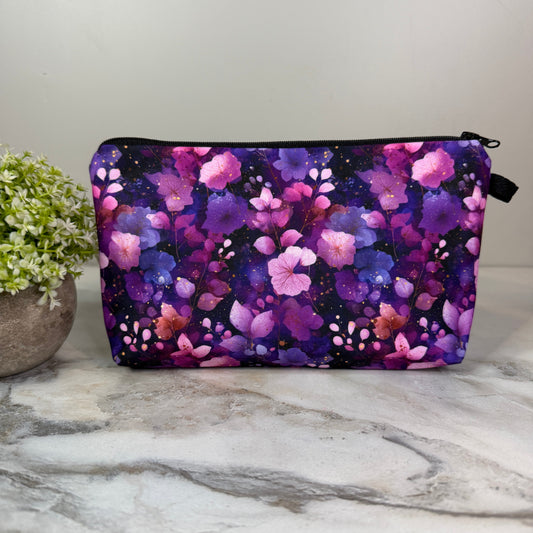 Pouch - Floral Purple