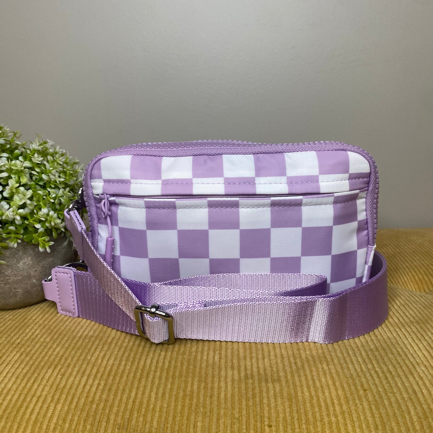 Remi - Nylon Crossbody Checkered