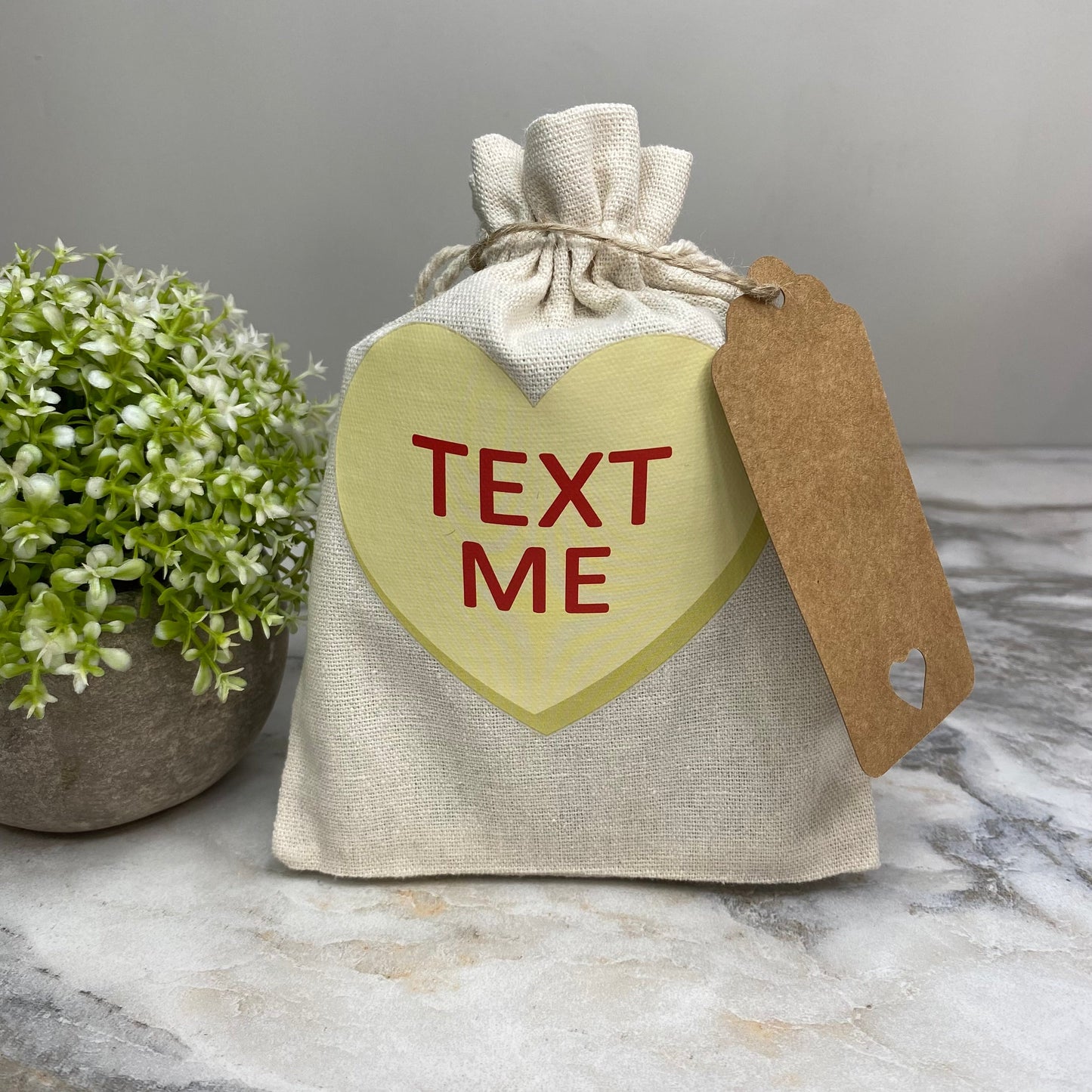 Mini Drawstring - Conversation Hearts