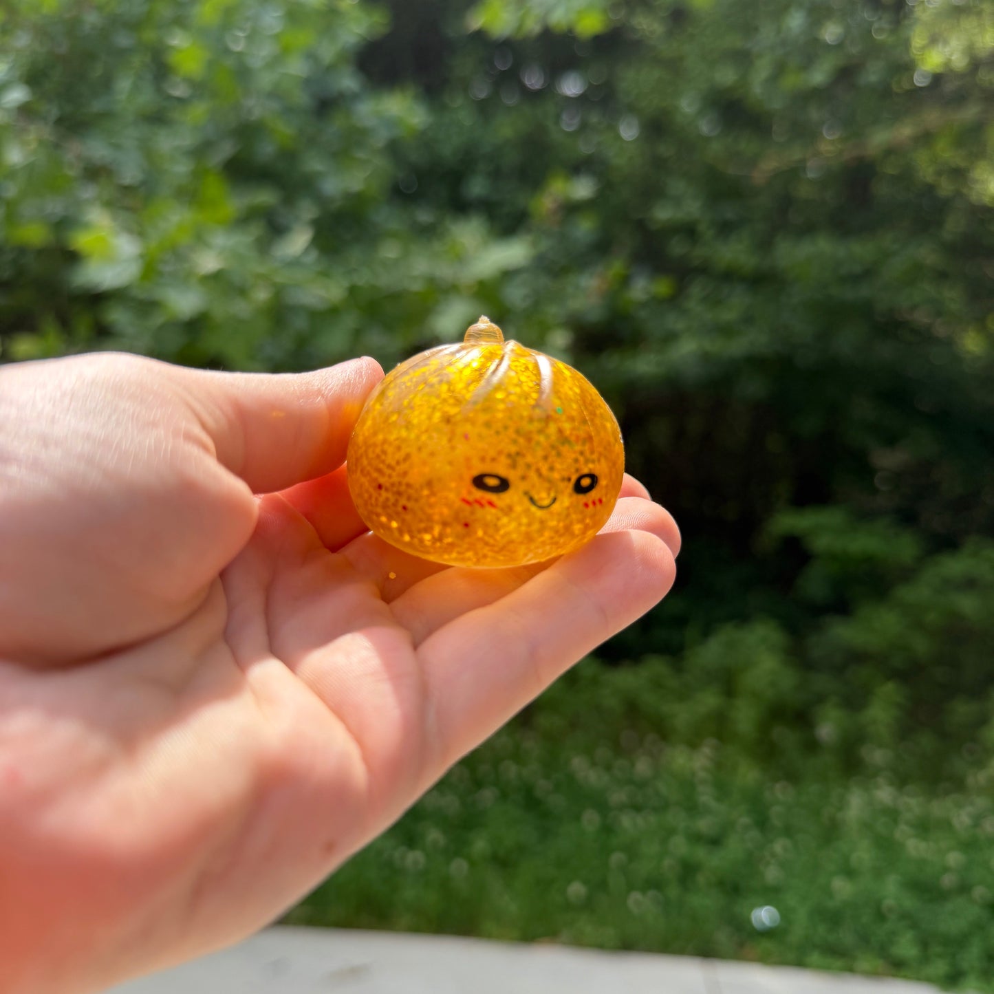 Squishy Toy - Mini Dumpling, Quick Glitter + Water Bead