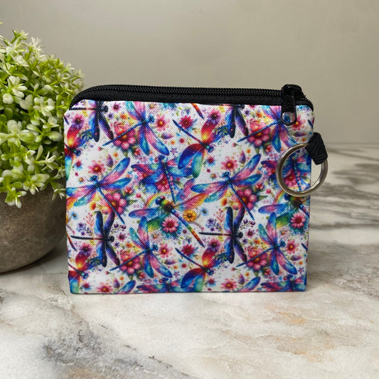 Mini Pouch - Rainbow Dragonfly