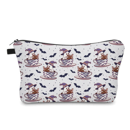 Pouch - Halloween Fall - Ghost Book Tea Cup