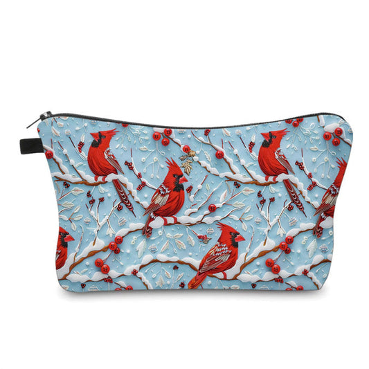 Pouch - Winter Blue Cardinal