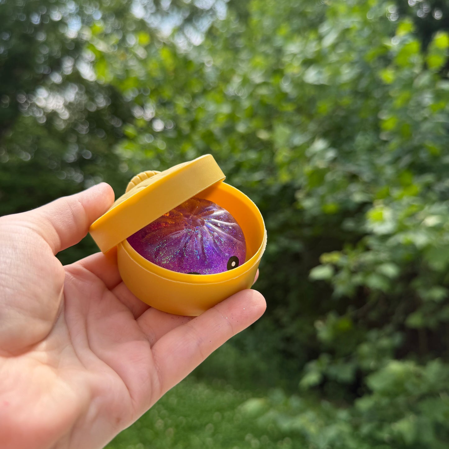 Squishy Toy - Mini Dumpling, Slow Gel Glitter, Single Item