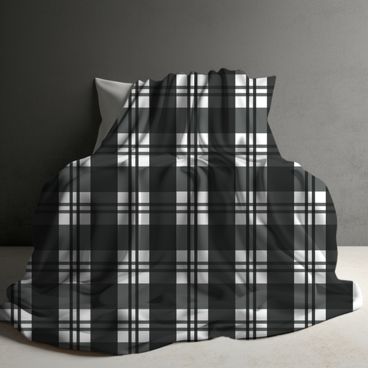Blanket - Christmas - White Plaid