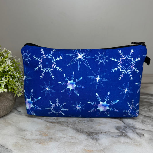 Pouch - Christmas Blue Snowflake