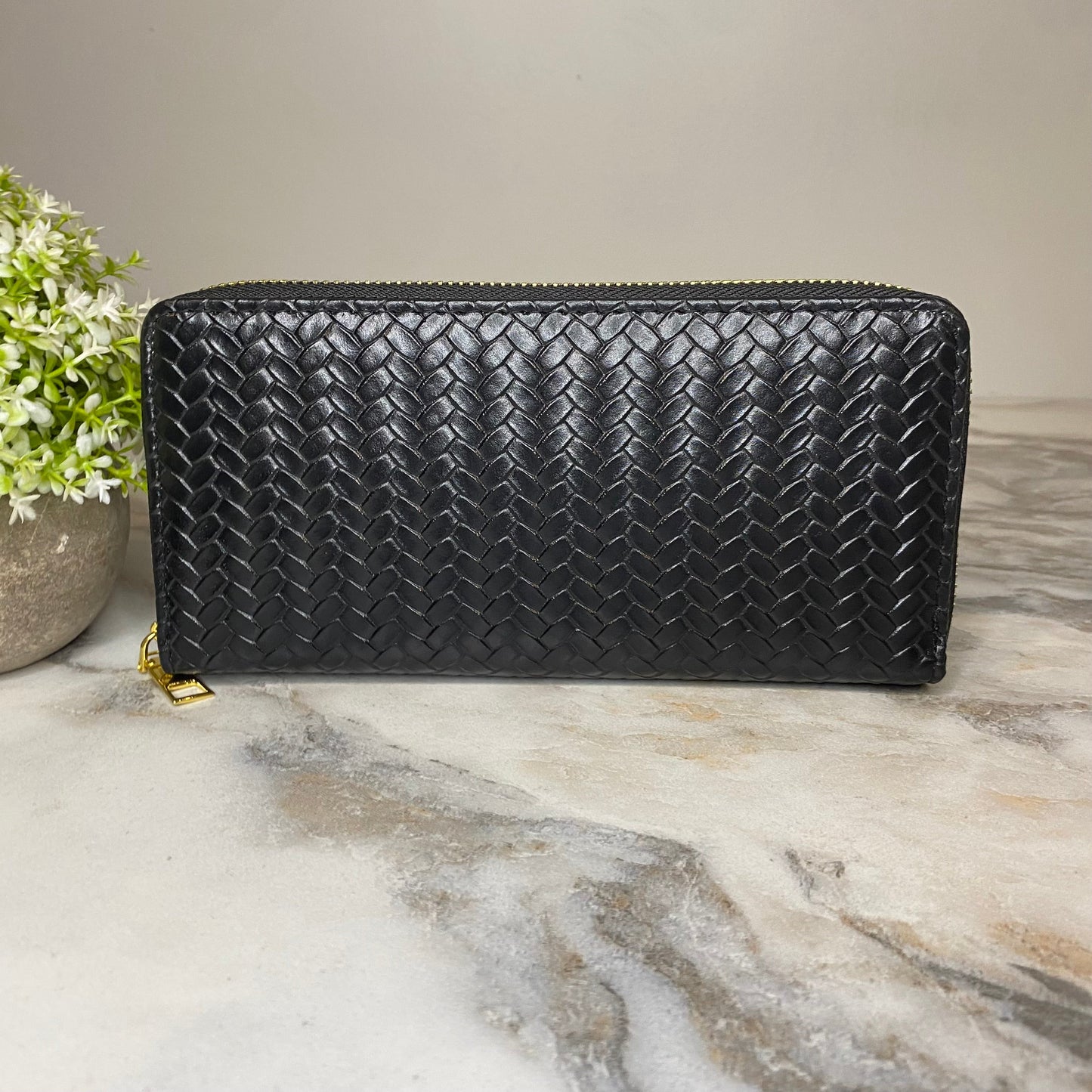 Wallet - Faux Leather - Woven