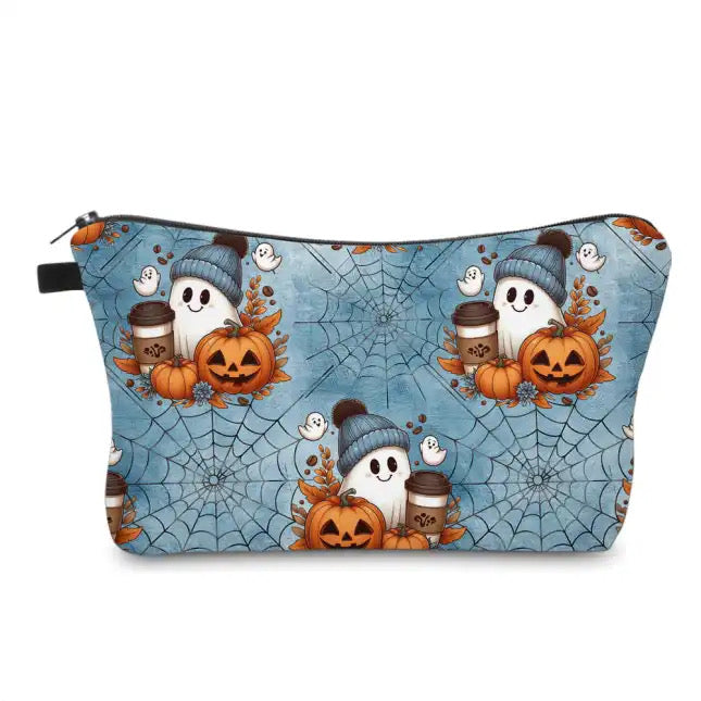 Pouch - Halloween Fall - Pumpkin Ghost Coffee