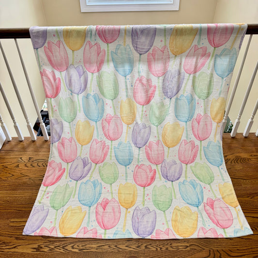 Blanket - Spring Tulip Floral