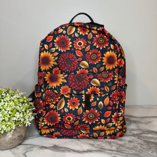 Mini Backpack - Moody Crimson Floral