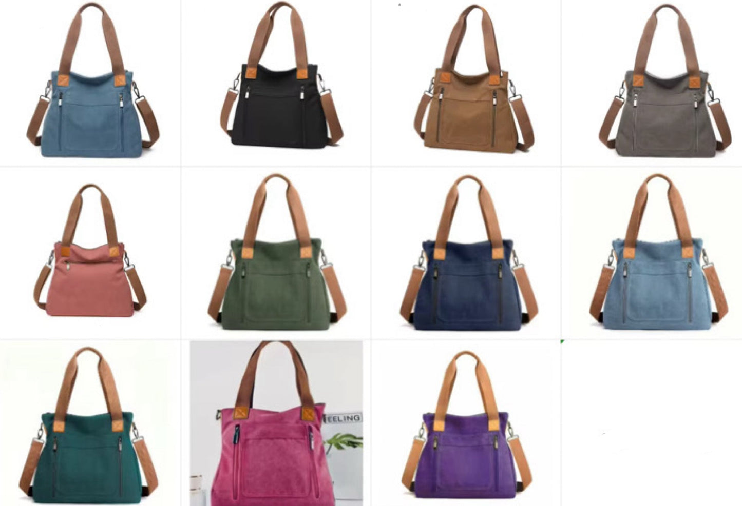 Caitlin - Canvas Satchel