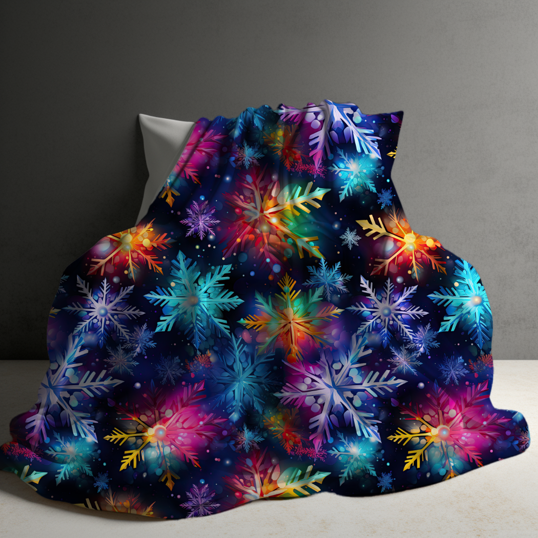 Blanket - Christmas - Rainbow Snowflake